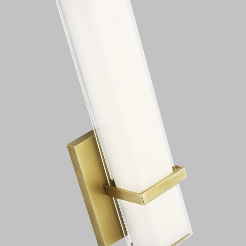 Visual Comfort Modern 700BCMLN13WNB-LED930-277 LED Bath, Natural Brass