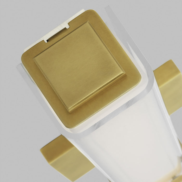 Visual Comfort Modern 700BCMLN24WNB-LED930-277 LED Bath, Natural Brass