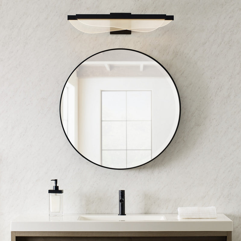 Visual Comfort Modern 700BCNYR25B-LED930 LED Bath, Nightshade Black