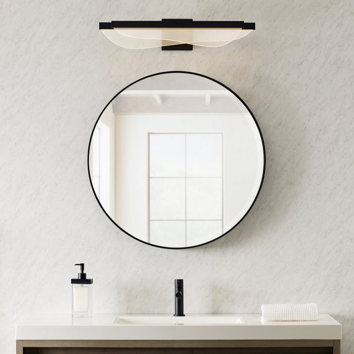 Visual Comfort Modern 700BCNYR25B-LED930-277 LED Bath, Nightshade Black