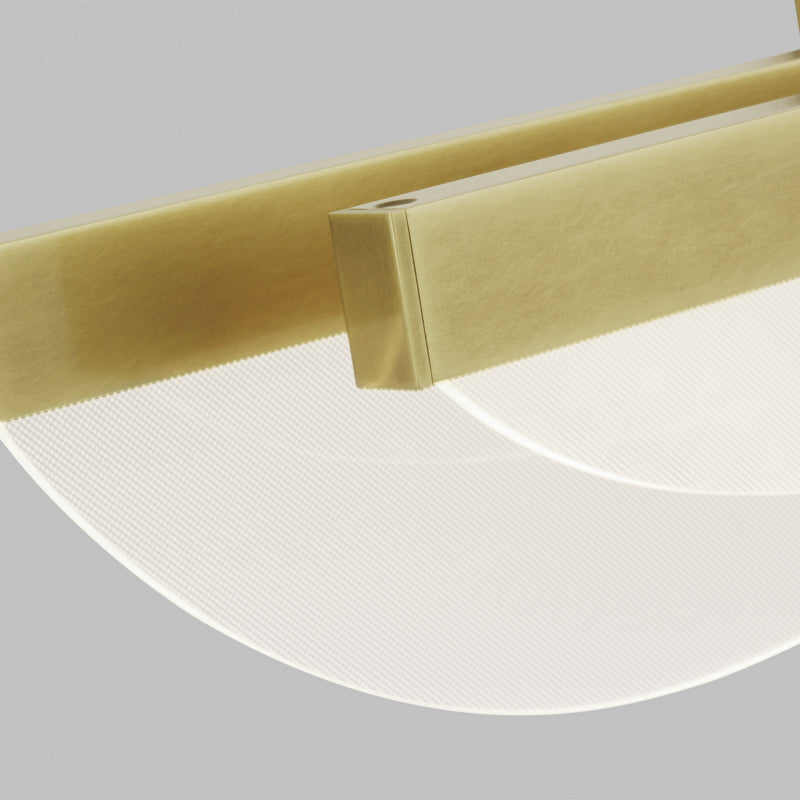 Visual Comfort Modern 700BCNYR25BR-LED930-277 LED Bath, Plated Brass