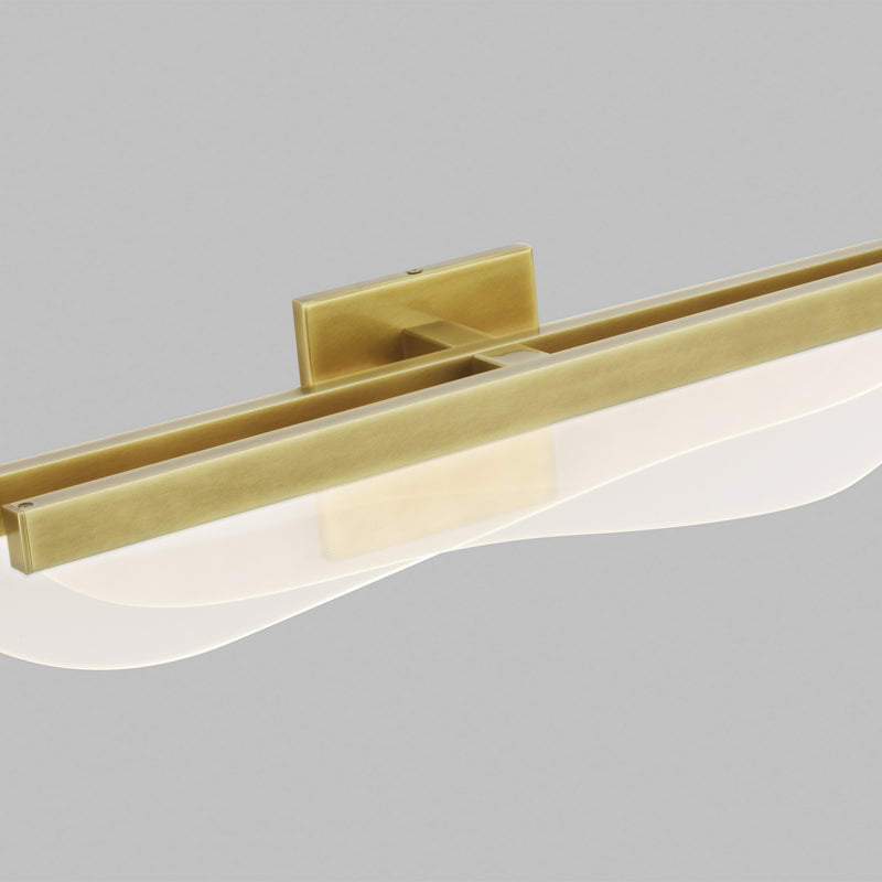 Visual Comfort Modern 700BCNYR25BR-LED930-277 LED Bath, Plated Brass