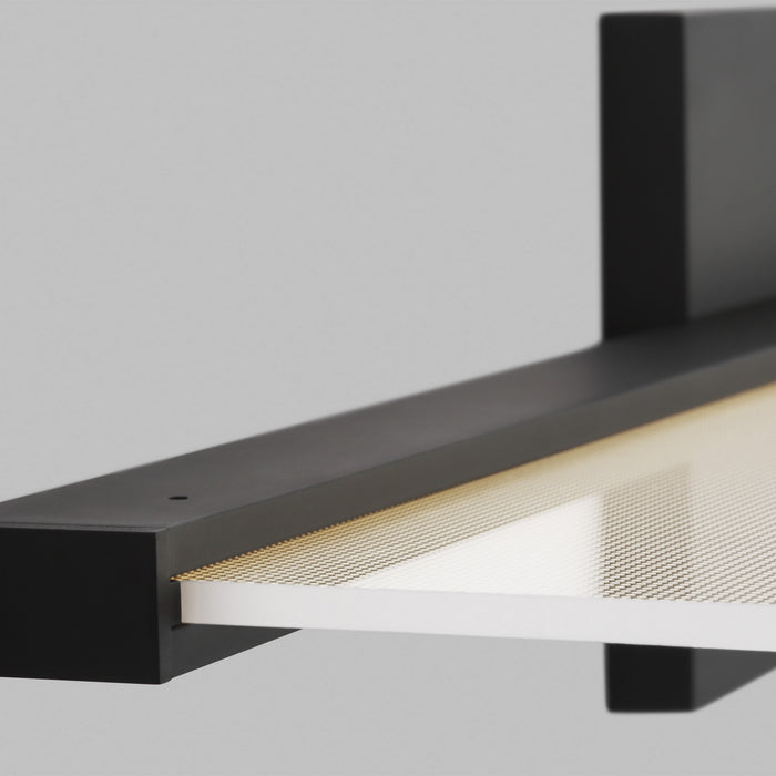 Visual Comfort Modern 700BCSPANB2B-LED930 LED Bath, Nightshade Black