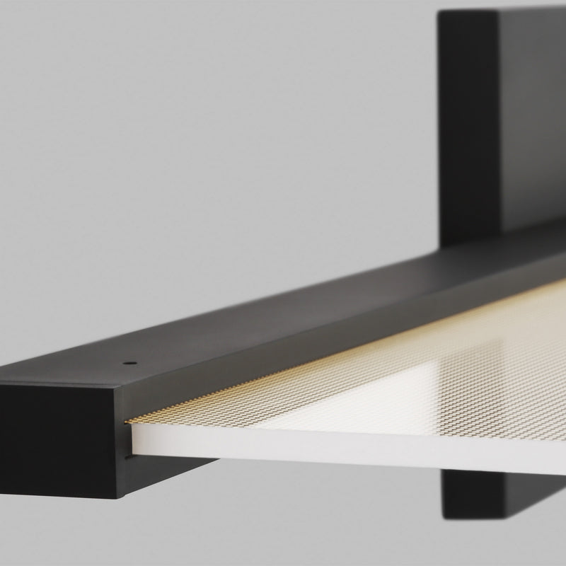 Visual Comfort Modern 700BCSPANB2B-LED930-277 LED Bath, Nightshade Black