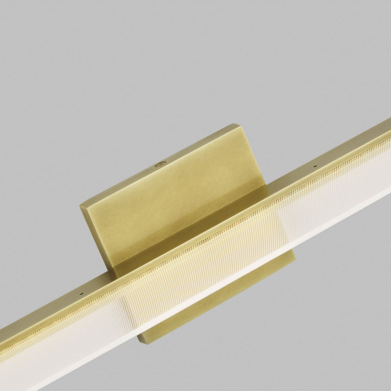 Visual Comfort Modern 700BCSPANB2BR-LED930-277 LED Bath, Plated Brass