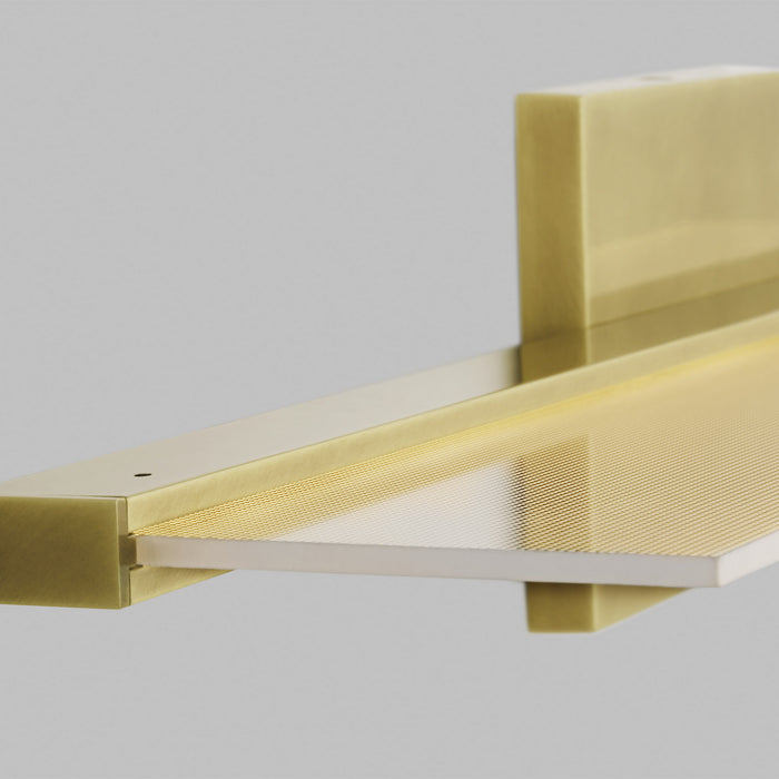 Visual Comfort Modern 700BCSPANB2BR-LED930-277 LED Bath, Plated Brass
