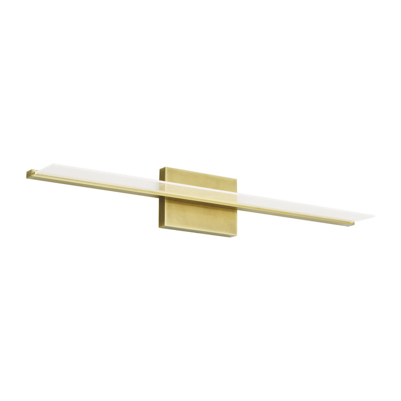 Visual Comfort Modern 700BCSPANB3BR-LED930 LED Bath, Plated Brass