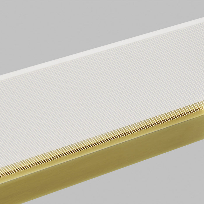Visual Comfort Modern 700BCSPANB3BR-LED930 LED Bath, Plated Brass