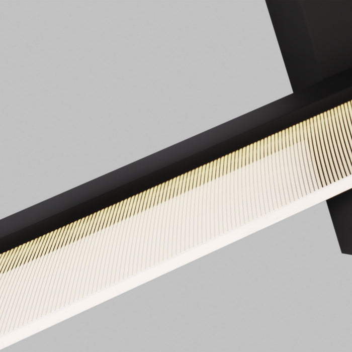 Visual Comfort Modern 700BCSPANB4B-LED930 LED Bath, Nightshade Black