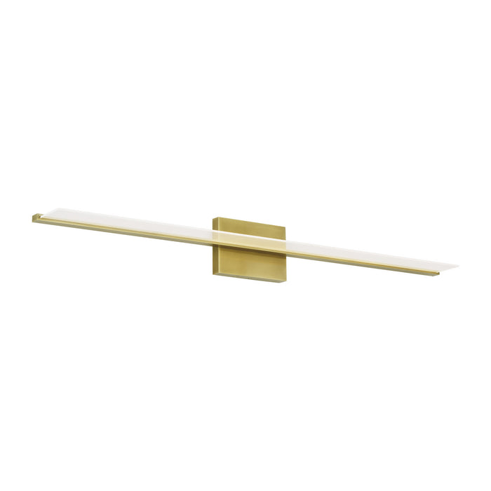 Visual Comfort Modern 700BCSPANB4BR-LED930 LED Bath, Plated Brass