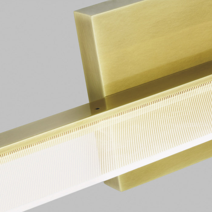 Visual Comfort Modern 700BCSPANB4BR-LED930 LED Bath, Plated Brass