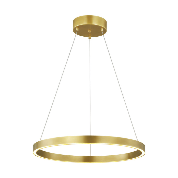 Visual Comfort Modern 700FIA24BR-LED930 LED Suspension, Plated Brass