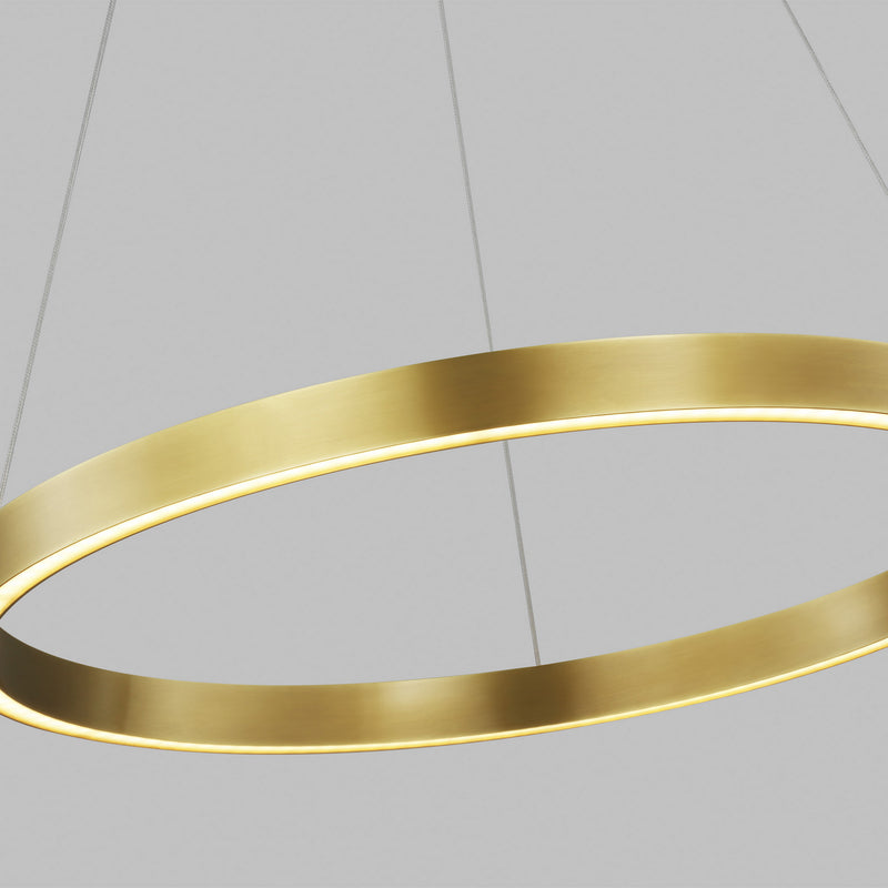Visual Comfort Modern 700FIA24BR-LED930 LED Suspension, Plated Brass