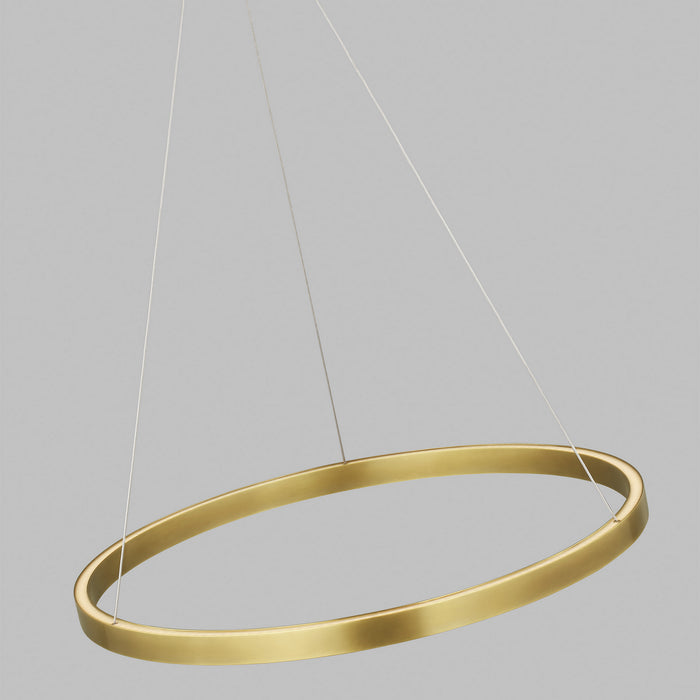 Visual Comfort Modern 700FIA30BR-LED930 LED Suspension, Plated Brass