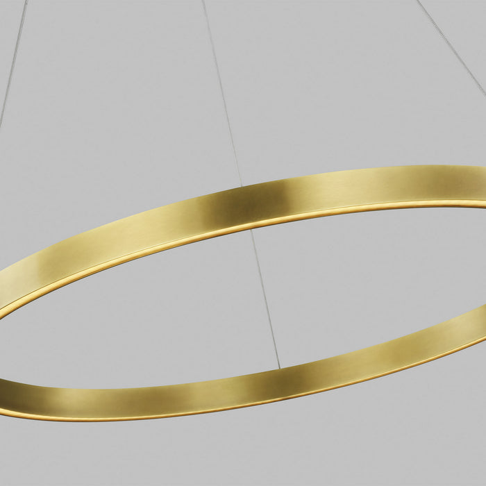 Visual Comfort Modern 700FIA30BR-LED930 LED Suspension, Plated Brass