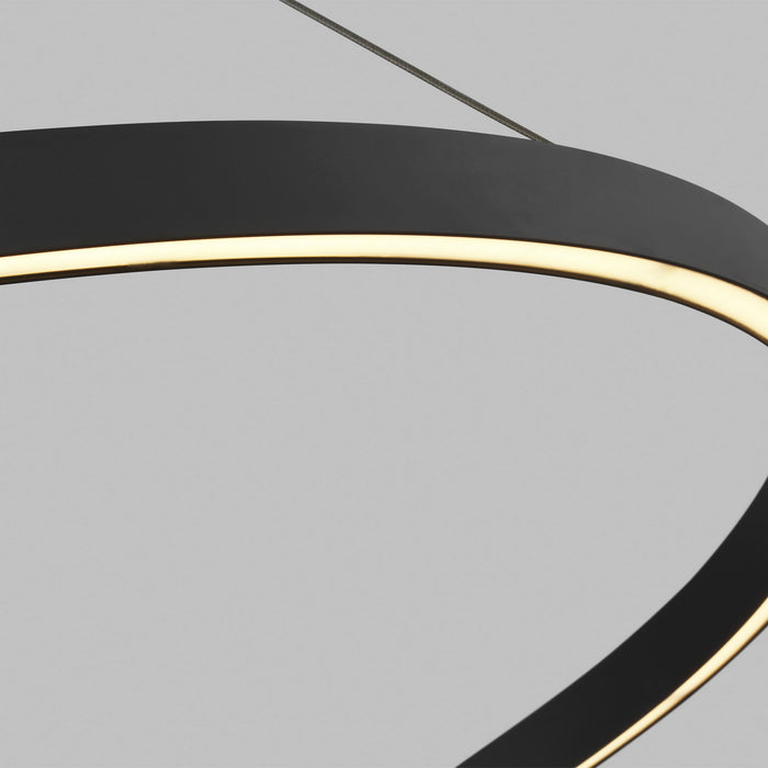 Visual Comfort Modern 700FIA48B-LED930 LED Suspension, Matte Black
