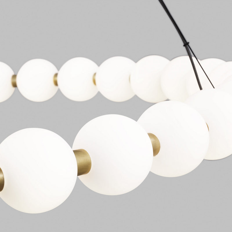 Visual Comfort Modern 700OBT42NB-LED927 LED Chandelier, Natural Brass