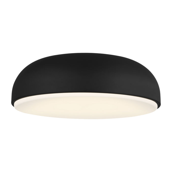 Visual Comfort Modern 700FMKOSA13B-LED930-277 LED Flush Mount, Nightshade Black