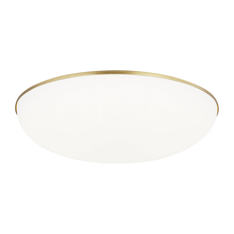 Visual Comfort Modern 700FMMGN13BR-LED930 LED Flush Mount, Plated Brass