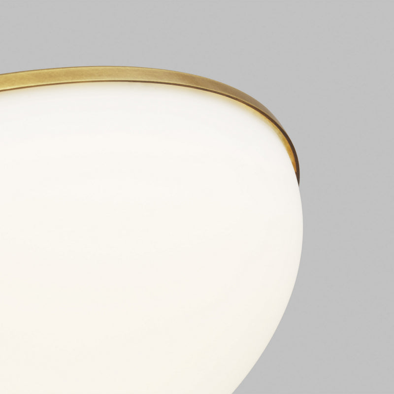 Visual Comfort Modern 700FMMGN13BR-LED930 LED Flush Mount, Plated Brass