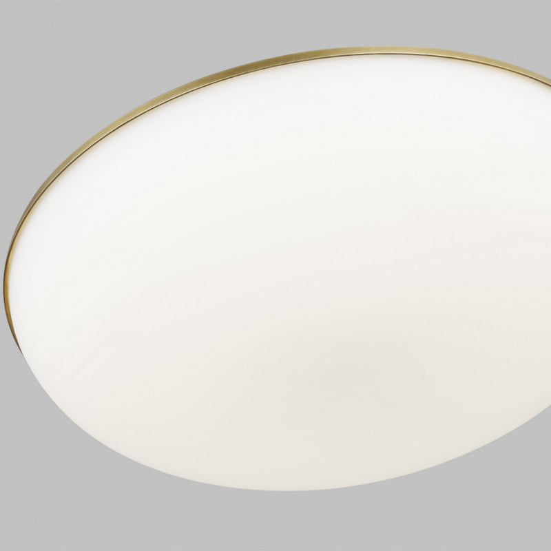 Visual Comfort Modern 700FMMGN13BR-LED930 LED Flush Mount, Plated Brass