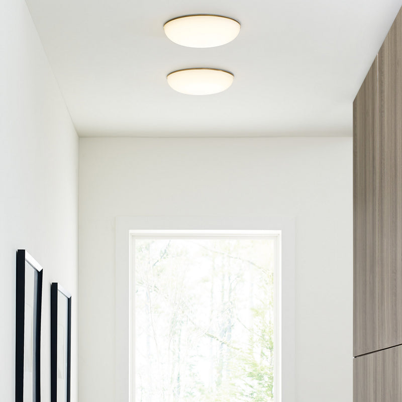 Visual Comfort Modern 700FMMGN13BR-LED930 LED Flush Mount, Plated Brass