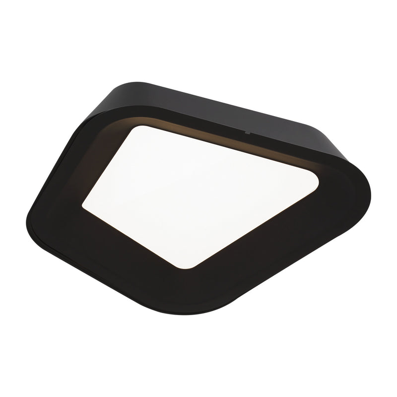 Visual Comfort Modern 700FMRHNSB-LED930 LED Flush Mount, Nightshade Black