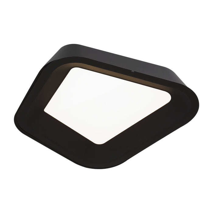 Visual Comfort Modern 700FMRHNSB-LED930 LED Flush Mount, Nightshade Black
