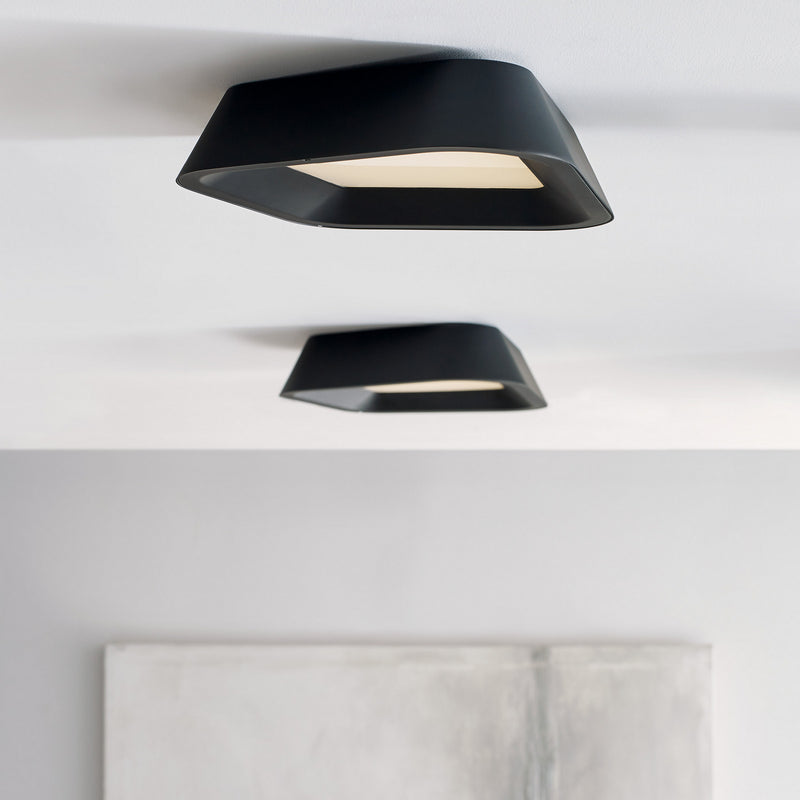 Visual Comfort Modern 700FMRHNSB-LED930 LED Flush Mount, Nightshade Black
