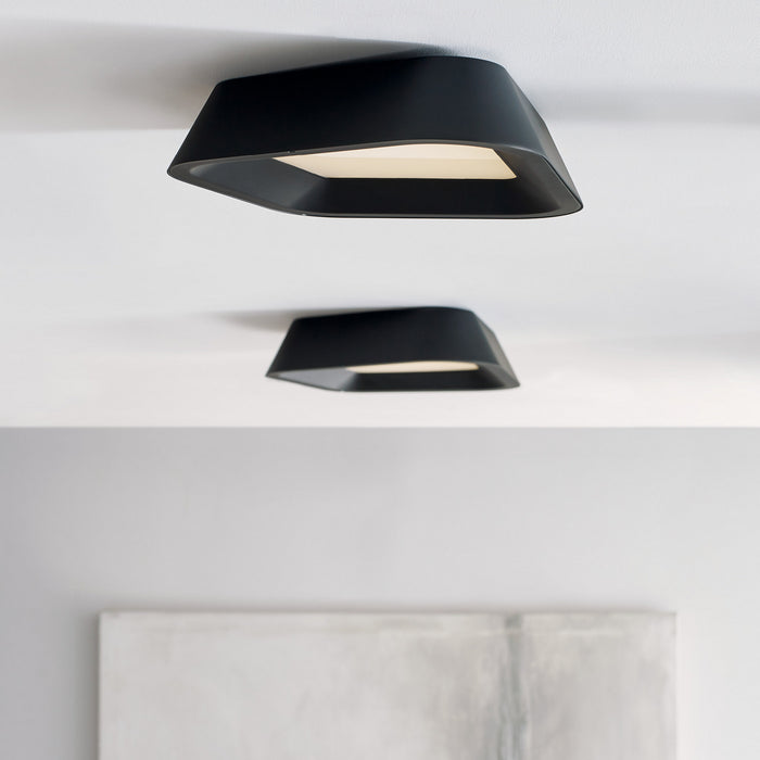 Visual Comfort Modern 700FMRHNSB-LED930 LED Flush Mount, Nightshade Black