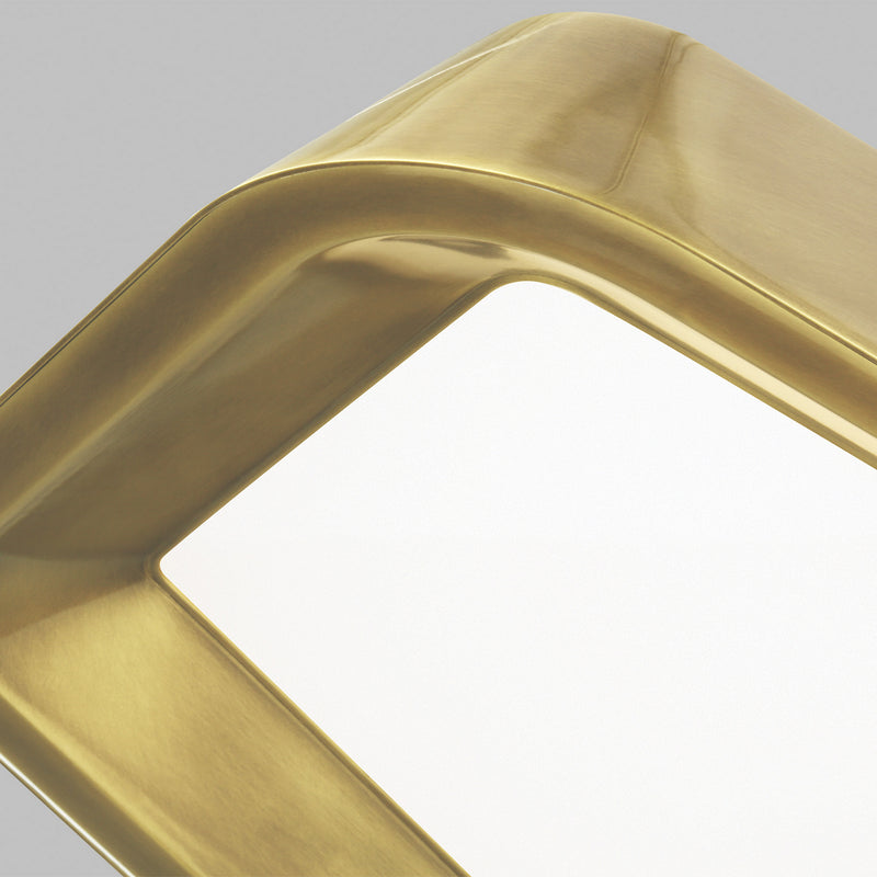 Visual Comfort Modern 700FMRHNSBR-LED930 LED Flush Mount, Plated Brass