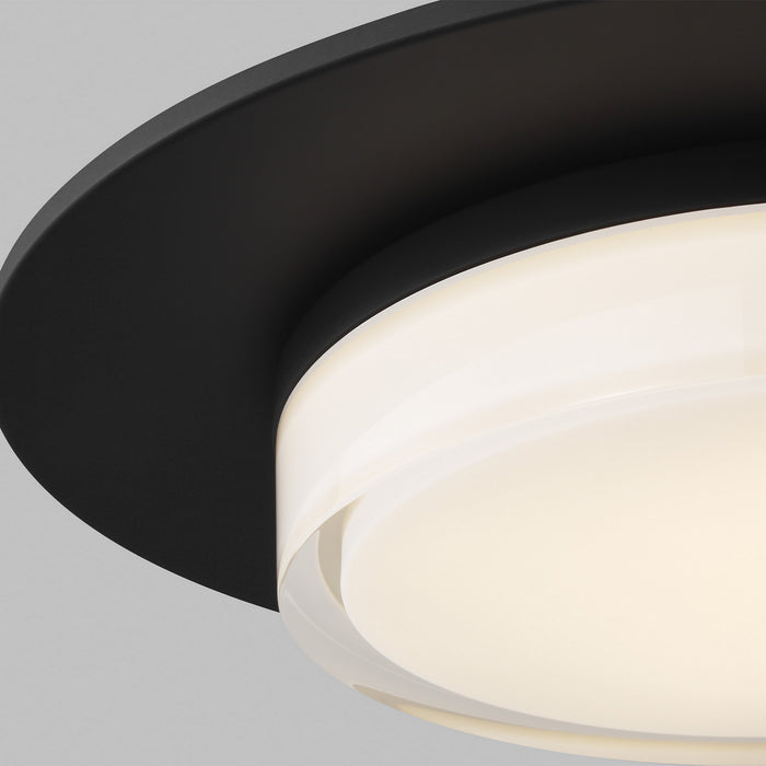 Visual Comfort Modern 700FMSEN17B-LED927 LED Flush Mount, Nightshade Black