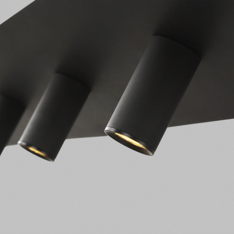 Visual Comfort Modern 700LSPNT50B-LED930 LED Linear Suspension, Nightshade Black