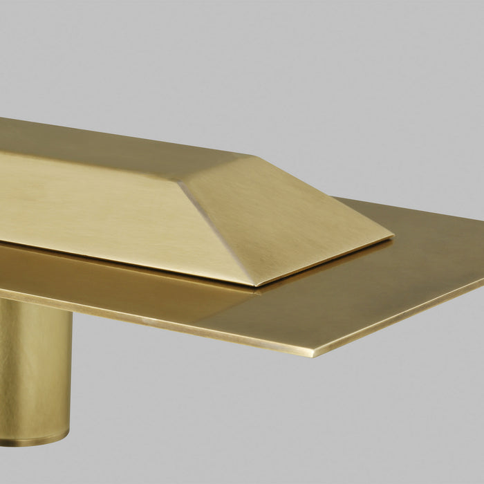 Visual Comfort Modern 700LSPNT50NB-LED930 LED Linear Suspension, Natural Brass