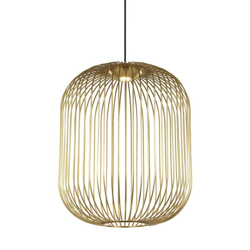 Visual Comfort Modern 700TDKAI2BR-LED930 LED Pendant, Plated Brass