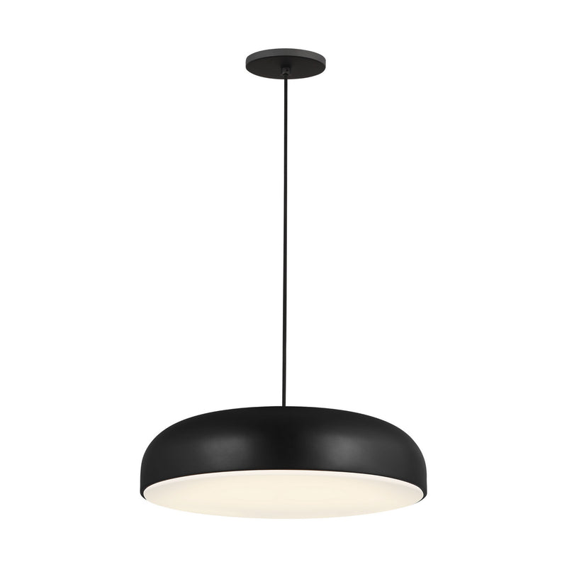 Visual Comfort Modern 700TDKOSA18B-LED930 LED Pendant, Nightshade Black