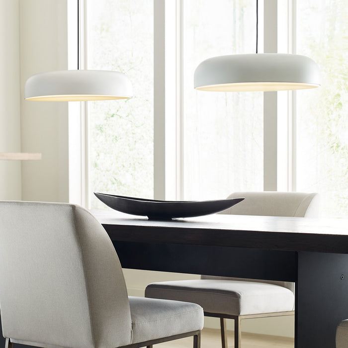 Visual Comfort Modern 700TDKOSA18W-LED930 LED Pendant, Matte White