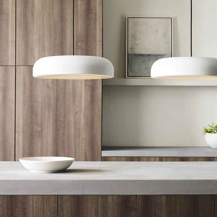 Visual Comfort Modern 700TDKOSA18W-LED930 LED Pendant, Matte White