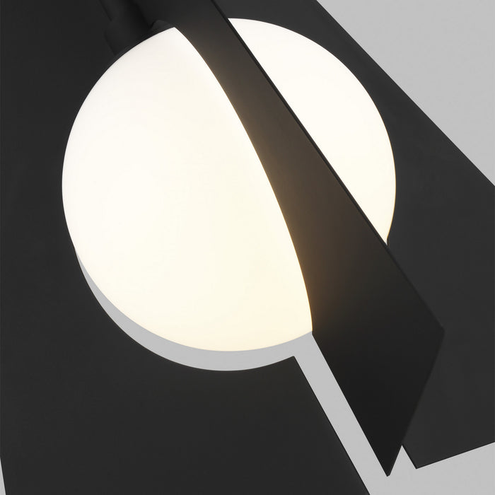 Visual Comfort Modern 700TDOBLPGB-LED930 LED Pendant, Nightshade Black