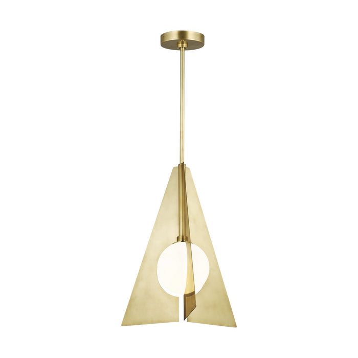 Visual Comfort Modern 700TDOBLPGNB-LED930 LED Pendant, Natural Brass