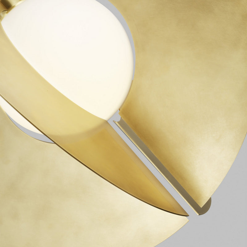 Visual Comfort Modern 700TDOBLRGNB-LED930 LED Pendant, Natural Brass