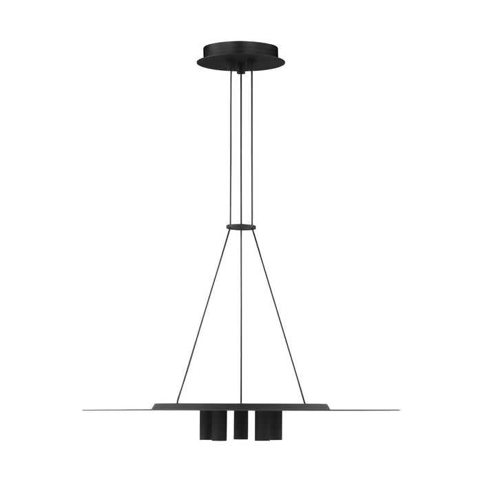 Visual Comfort Modern 700TDPNT22B-LED930 LED Pendant, Nightshade Black