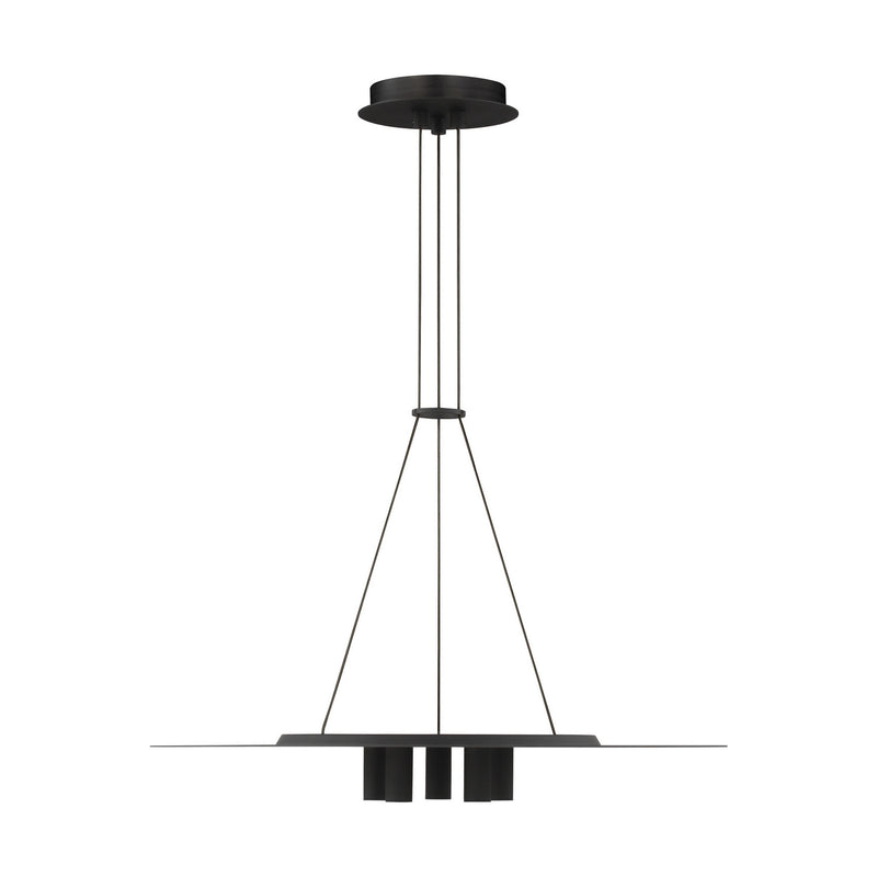 Visual Comfort Modern 700TDPNT22B-LED930-277 LED Pendant, Nightshade Black