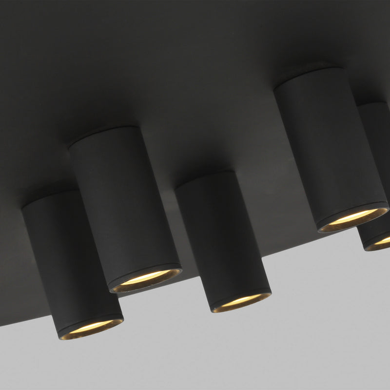 Visual Comfort Modern 700TDPNT22B-LED930-277 LED Pendant, Nightshade Black