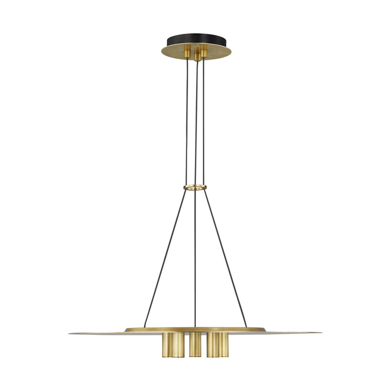 Visual Comfort Modern 700TDPNT22NB-LED930 LED Pendant, Natural Brass