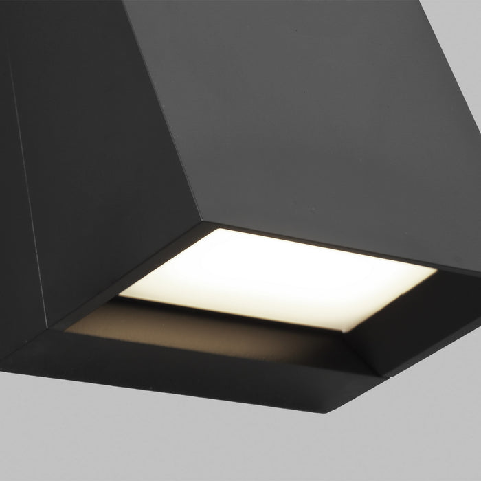 Visual Comfort Modern 700OWPIT12B-LED930-277 LED Outdoor Wall Mount, Black