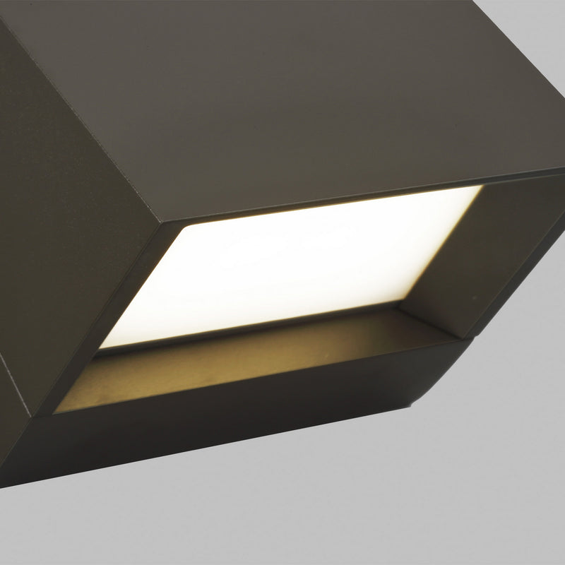 Visual Comfort Modern 700OWPIT12Z-LED930-277 LED Outdoor Wall Mount, Bronze