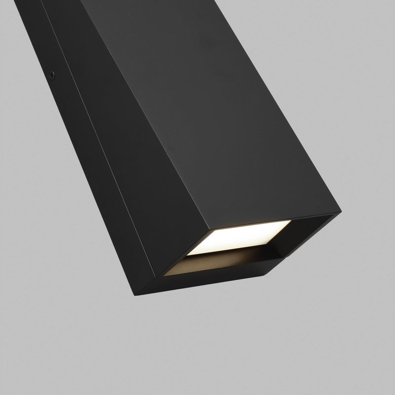 Visual Comfort Modern 700OWPIT19B-LED930-277 LED Outdoor Wall Mount, Black