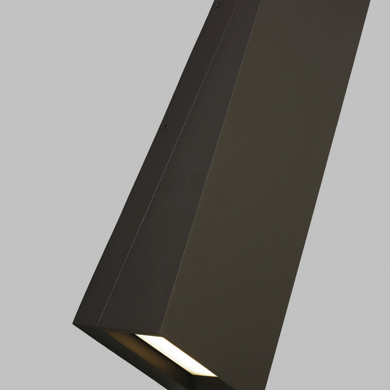 Visual Comfort Modern 700OWPIT19Z-LED930-277 LED Outdoor Wall Mount, Bronze