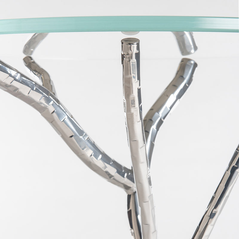 Hubbardton Forge 750110-85-VA0715 Accent Table, Sterling